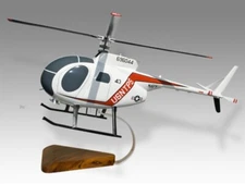 Hughes TH-6B Cayuse US Navy Desk Wood Helicopter New Model Large Scale 1/24