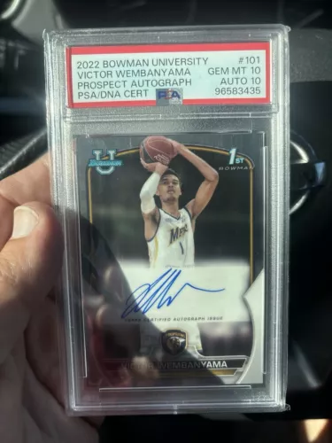 Victor Wembanyama 2022 Bowman Chrome University 1st PSA 10 Auto 10 Rookie RC
