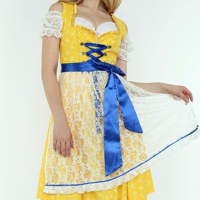 yellow dirndl