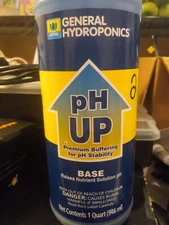 General Hydroponics pH Up 32 oz / 1 Quart -buffer gh adjuster hydroponic