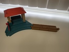Thomas Friends Wooden Railway Crosby Coal Station 2012 Train Track Piece