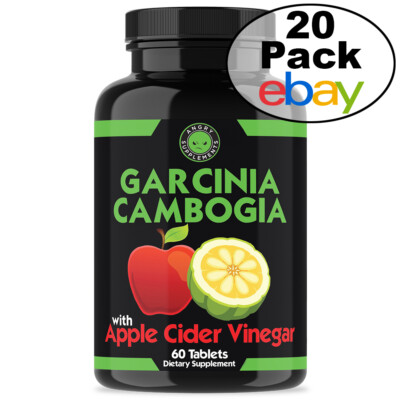 Weight Loss Super Fat Burner Garcinia Cambogia w. Apple Cider Vinegar (20 Pack)