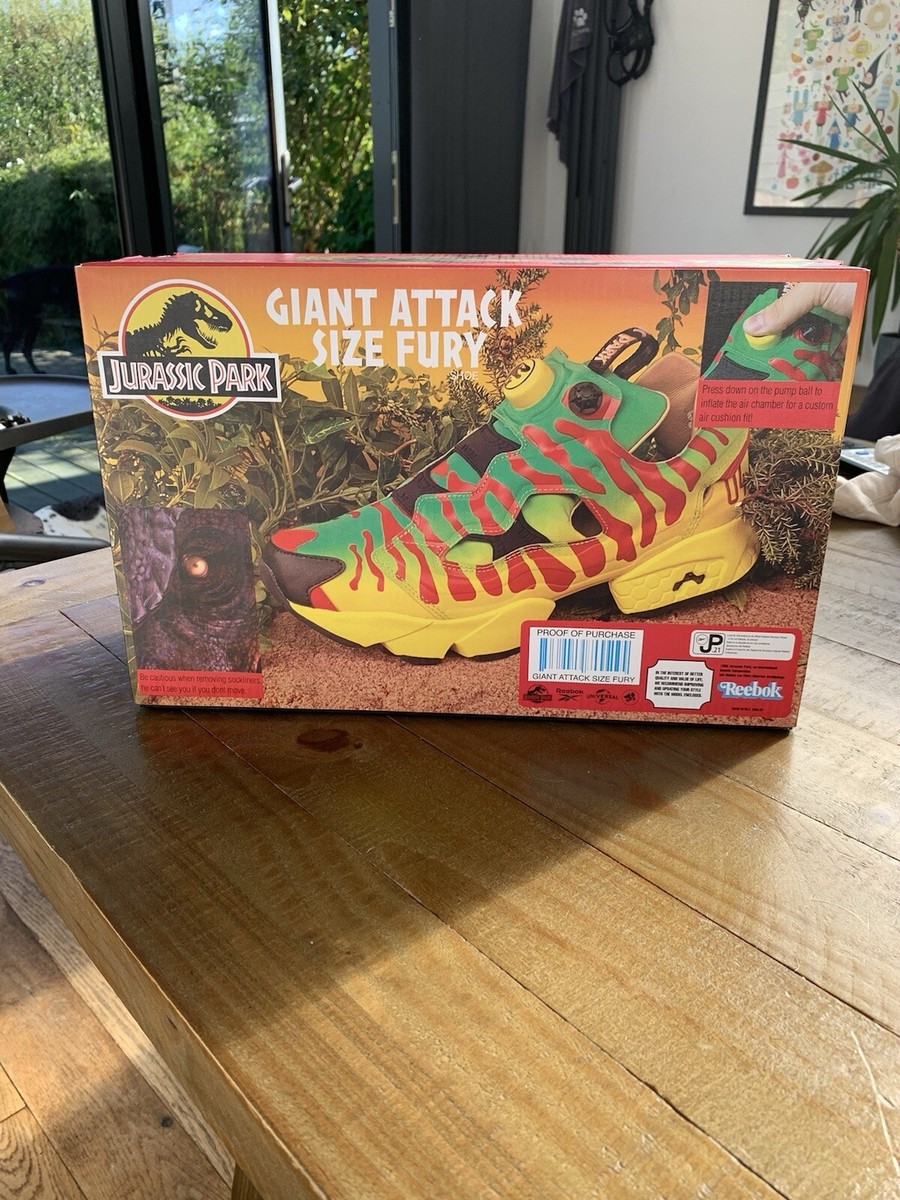 Jurassic Park Reebok Giant Attack Size Fury Trainers Size 8  display picture 2