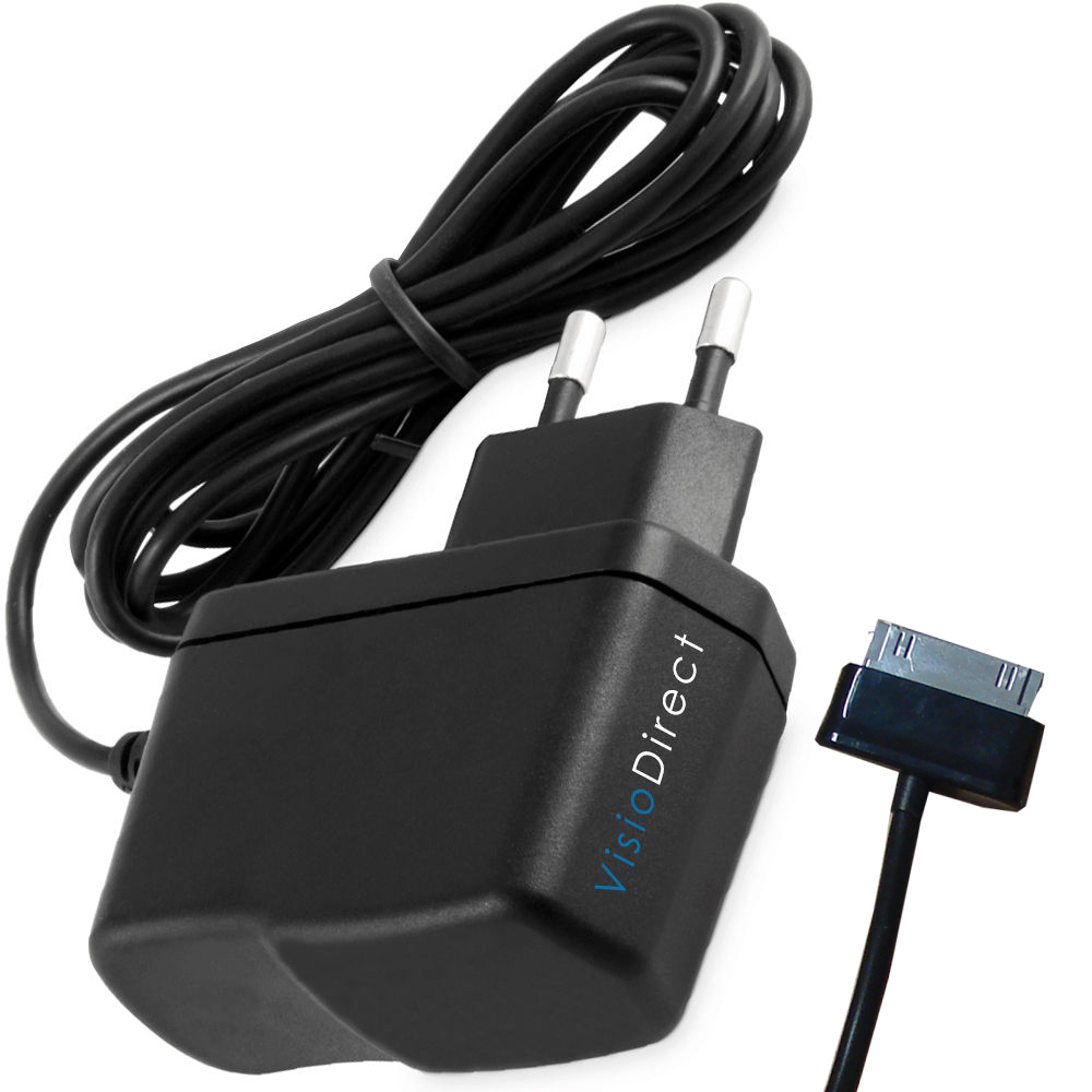 Chargeur tablette Samsung Galaxy Tab 5V 2A avec connecteur 40 broches noir