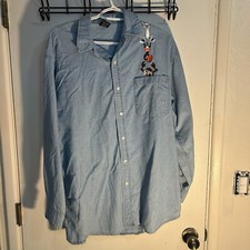 Warner Brothers Looney Tunes, long Sleeve Shirt Has All Main characters.