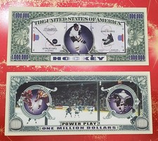 Pack of 25pcs!! - Hockey One Million Dollar Bill Collectible Novelty Dollar Bill
