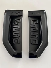 For 2017-2022 F250 XLT Emblems DRIVER &PASSANGER Side Badge Black