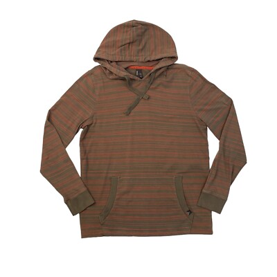 Prana Hoodie Mens S Small Brown Setu Breathable Stretch Cotton