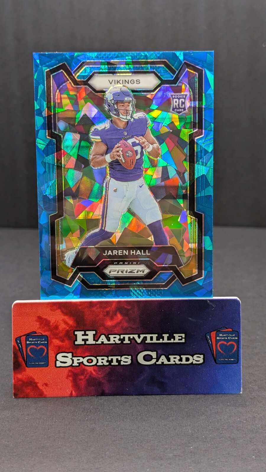 2023 Panini Prizm Rookie Blue Ice /99 Jaren Hall #367 Vikings RC