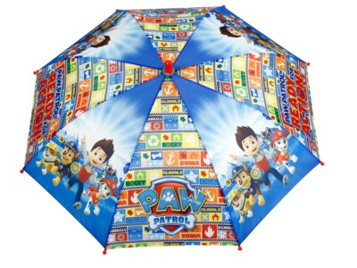 Paw Patrol Kleiner Regenschirm Aus Stoff Blau für Jungen 54cm