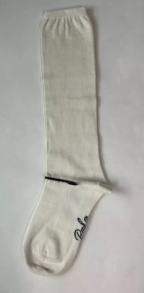 Calcetines holgados para mujer Polo Ralph Lauren mezcla de seda de cachemir marfil 4-10,5 Foto 3 de 4