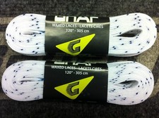 Graf Waxed Hockey Skate Laces 2-Pair Pack White Multiple Sizes NEW 