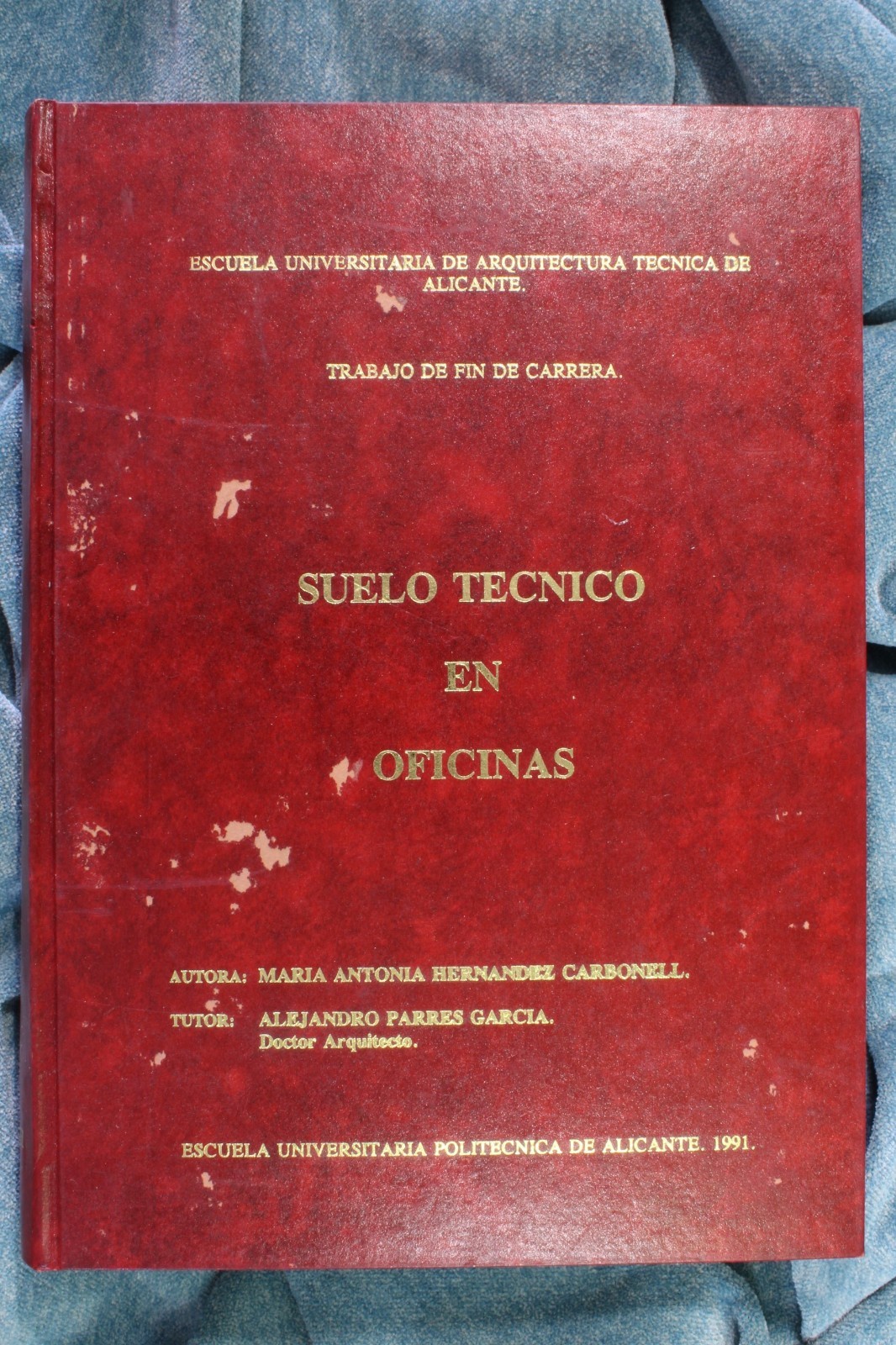 Trabajo fin de carrera. Suelo Técnico en Oficinas. 1991