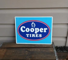 COOPER TIRES Metal Sign Advertising Repair Shop Logo Mechanic Garage 9x12 50065