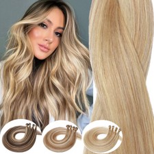 1Gram Nano Ring Tip Bead Hair Extensions Real Human Hair Balayage 100 Remy Hair
