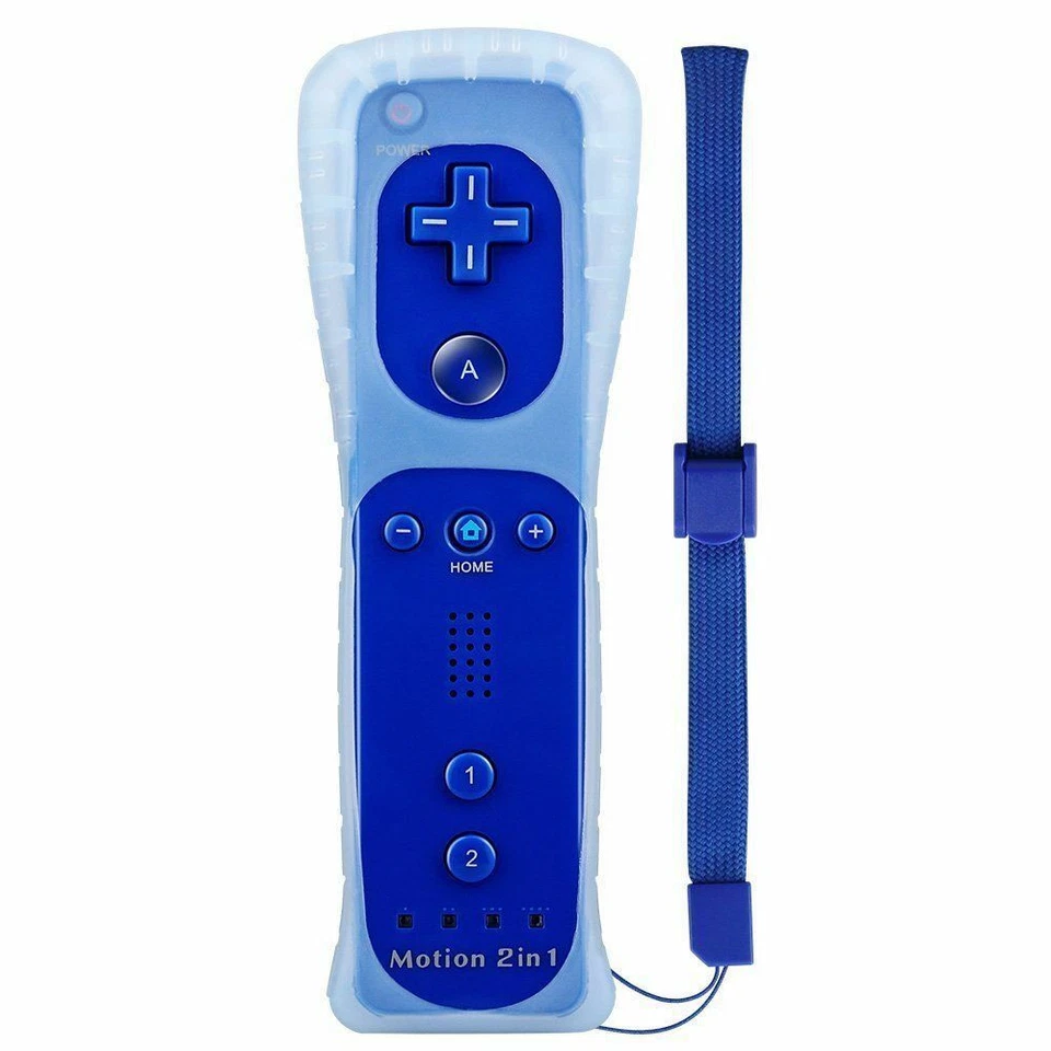 Built in Motion Plus Remote Controller For Nintendo Wii & Wii U Wiimote Gel Case - Image 4 of 4