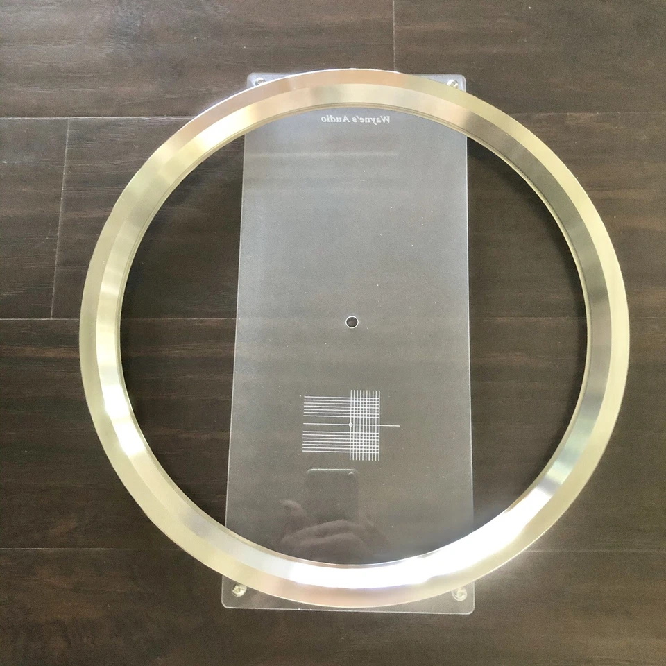 Wayne's Audio SS-U Plattenspieler Peripherie stabilisierende äußere Ringklemme 4 VPI klar - Bild 3 von 4