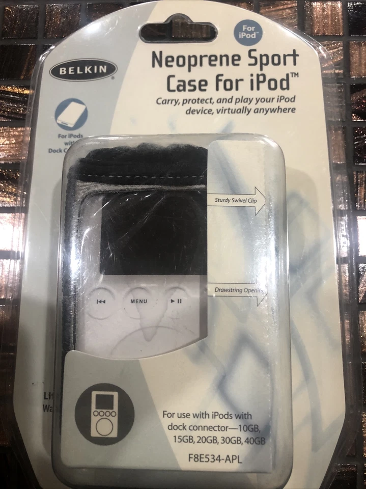 Funda de neopreno BELKIN para deporte ~ Se adapta a TODOS los Apple iPod Classic con conexión de muelle Foto 3 de 4