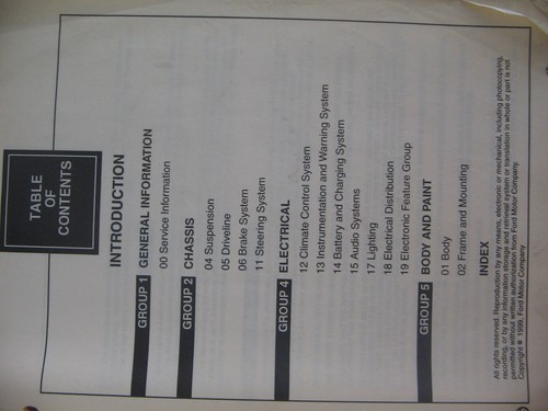 Ford 2000 F-150 Workshop Manuals Volume 1 & 2 - Picture 3 of 3