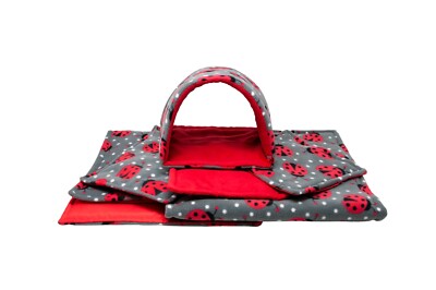 Set mit 2 Einlagen wasserdichte Fleece Käfigeinlage für Meerschweinchen und Kleintiere