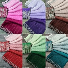 Women's Embellished sequinned Pure Georgette Saree with blouse Piece