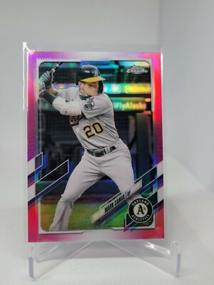 2021 Topps Chrome Pink #37 Mark Canha Oakland Athletics A's B5B