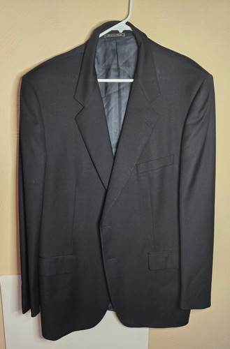 Corneliani Super 120's Extrafine Merino Wool Blazer Suit Jacket Sz 56 7L
