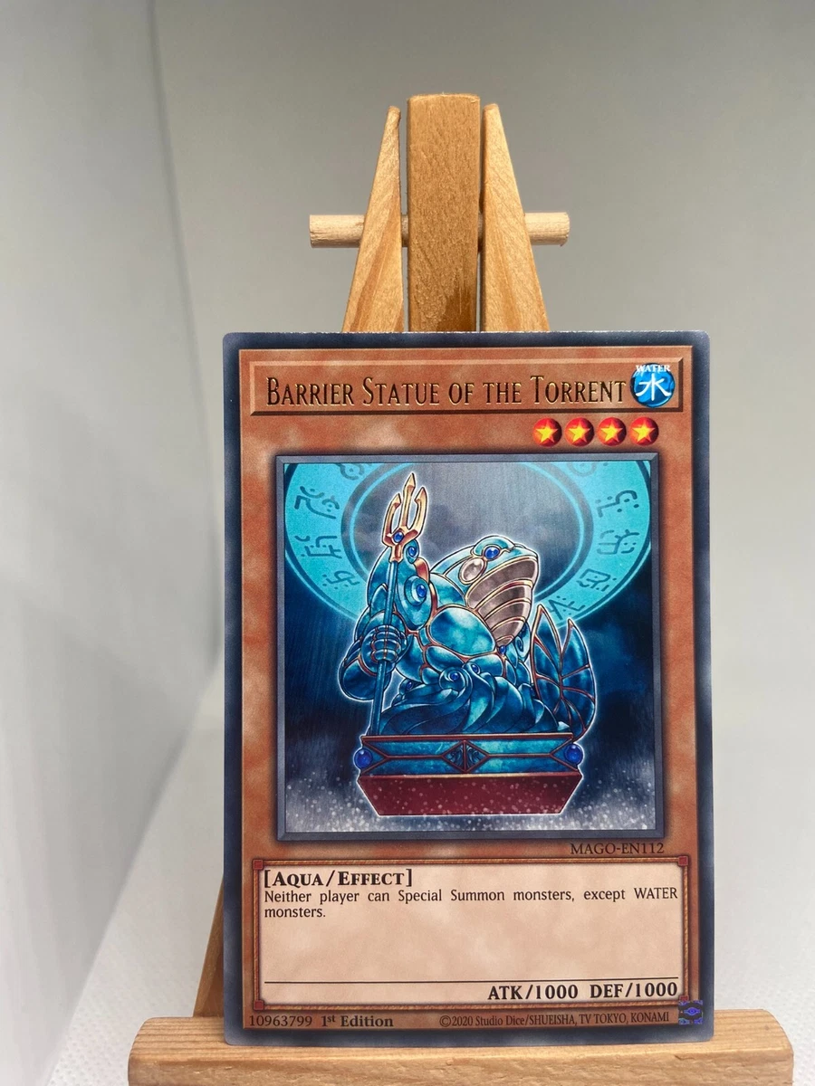 Barrier Statue Of The Torrent - Gold Rare 1st Edition MAGO-EN112.
