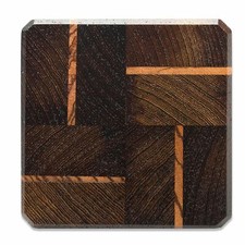 Single Luxury Wood Coaster Collection, Tabletop Protection, Made in the USA