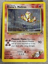Blaine’s Moltres 1/132 Swirl Holo Rare Gym Heroes 2000 Pokémon Card LP on eBay