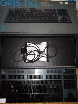 Logitech G915 LIGHTSPEED TKL GL Clicky Low Profile Wireless Gaming Keyboard