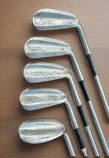 1940 s JOCK HUTCHISON Personal Deluxe IRON Set, 5 Irons, Vintage, Stainless