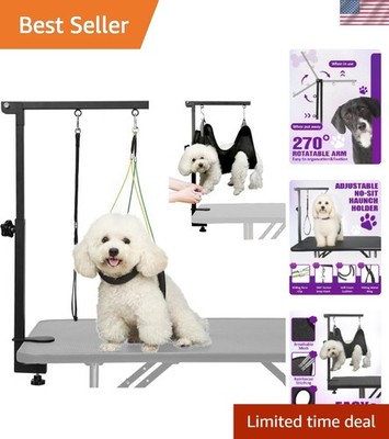 Heavy Duty 35  Dog Grooming Arm with Loop Noose for Secure Pet Restraint