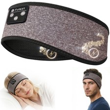 Fulext Sleep-Headphones-Bluetooth-Sleeping-Headband - A Size, Dark Brown