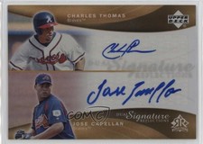 2005 Upper Deck Reflections Dual Signature Charles Thomas Jose Capellan Auto 4g8