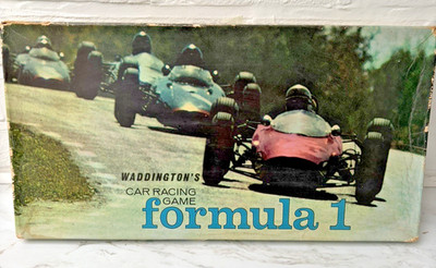 Formel 1 Autorennen Spiel Waddingtons - Komplett & Ausgabe 1964 selten