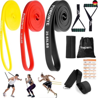 Resistance Bands Set, 3 verschiedene Stufen von Fitnessbänder mit Türanker, G