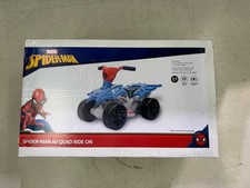 Kids Ride On Electric Car Lights Battery Marvel Spiderman 6V Quad Christmas Gift