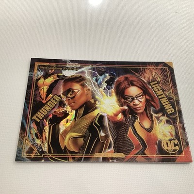 2022 DCEU Trading Card DC Thunder and Lightning Black Lightning Holo Rookie Card