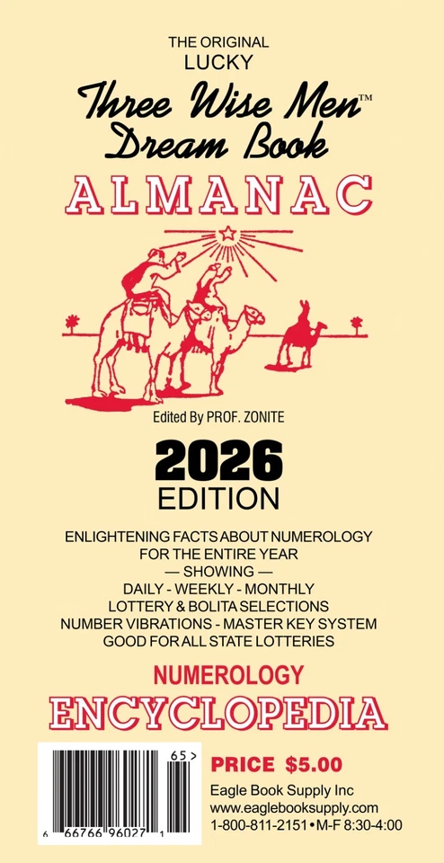 2026 Lucky Three Wise Men Dream Book Almanac