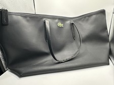 Borsa shopping tote bag vintage Lacoste L.12.12 Concept nera