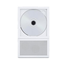 KM5 CP-2 Portable CD Player Instant Disk Audio Bluetooth Speaker Wireless White