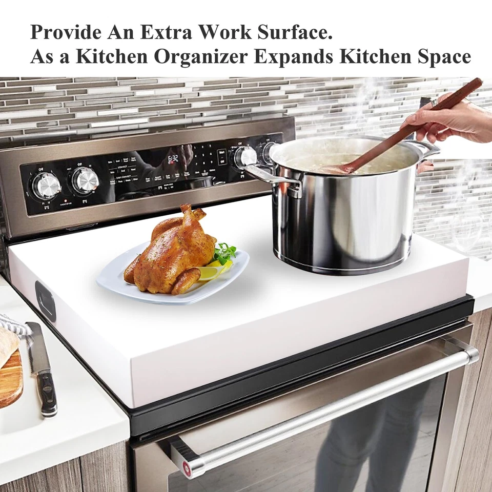 Stainless Steel Stove Top Cover Noodle Board for Burner Stovetop Cooktop, Kit... - Image 2 of 4