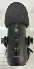 ZealSound Desktop Microphone Black Wired 3.5mm Mute Echo Gain Headphone Jack