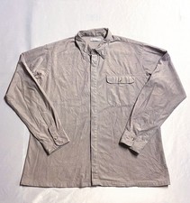 Vintage Christian Dior Grey Button Up Shirt Men's XL Neutral Soft Purple Grey