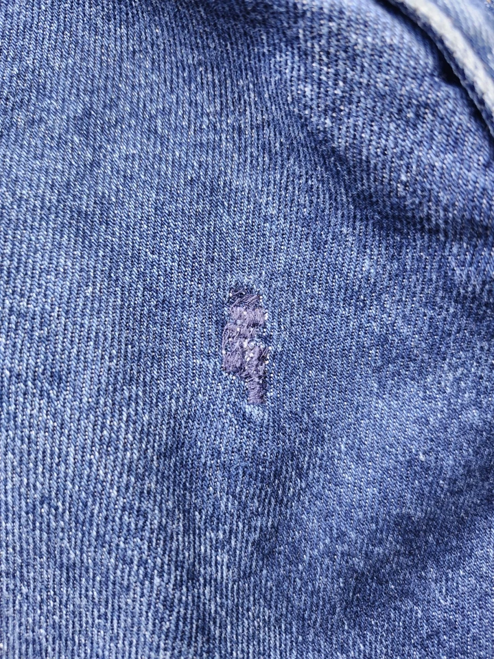 Pantalones de trabajo de mezclilla vintage Levis 517 para hombre 34x34 azul corte bota lavado oscuro Y2K Foto 3 de 4