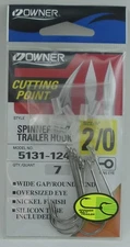 Owner 5131-124 # 2/0 Spinnerbait Trailer Hook 7CT