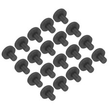 20 x High Temp Silicone Plug T Shaped Solid Silicon Stopper Black 12x8x5mm