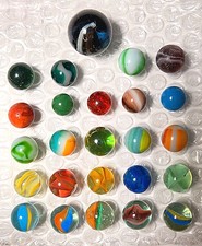 Vintage Marbles Mixed Lot of 25  61 