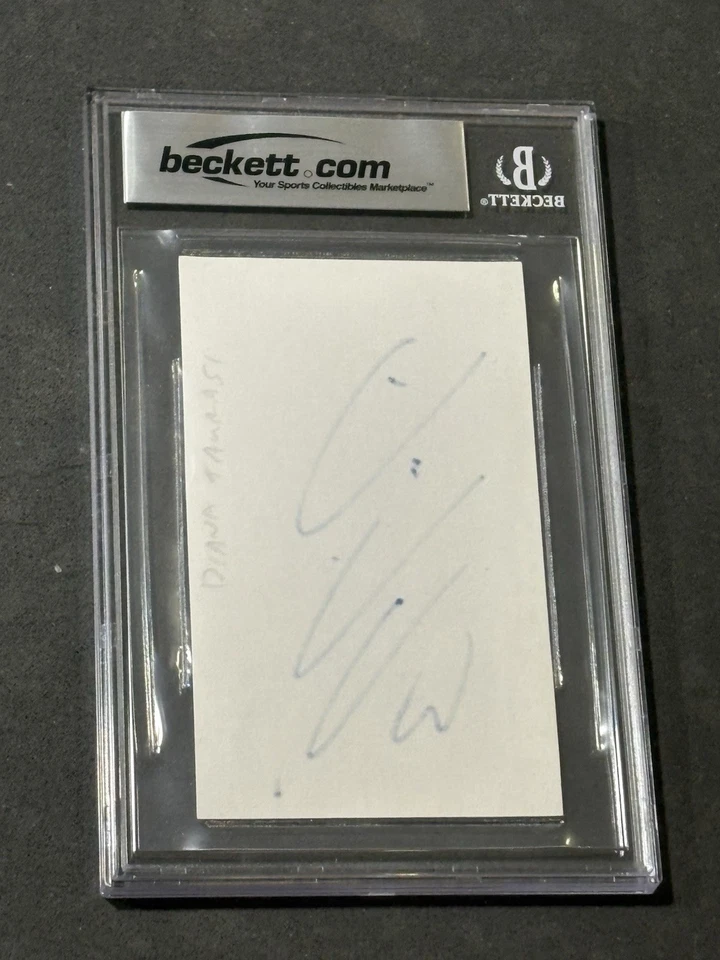 DIANA TAURASI SIGNED AUTOGRAPHED 3X5 INDEX CARD BECKETT BAS AUTHENTIC - Image 2 of 2